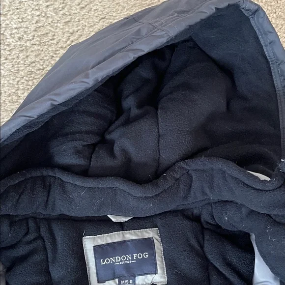 Boys London fog coat and snow pant bib matching set - Picture 6 of 12